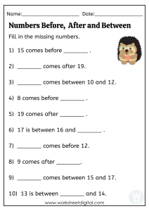 numbers before between and after