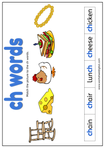 ch words worksheet