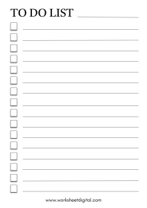 To do list pdf